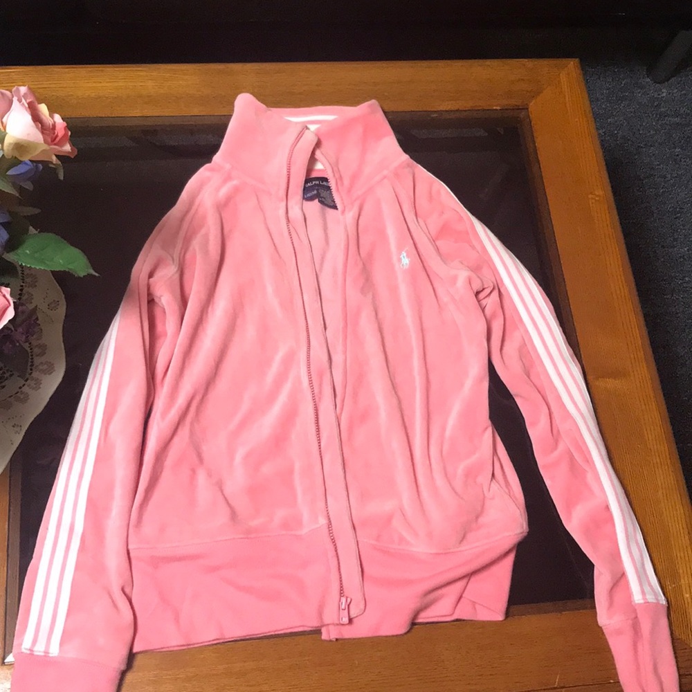 Pink Polo jacket for kids size L(12/14)